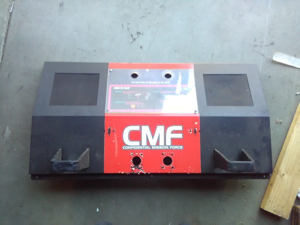 sega confidential mission arcade metal control panel