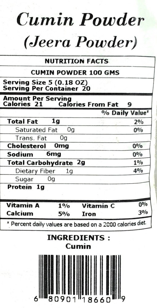 Rani Cumin (Jeera) Powder Spice 3.5oz (100g)