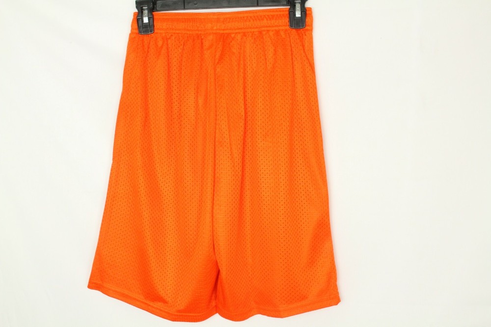 Alleson Athletic Men's Orange Mesh Lined Shorts