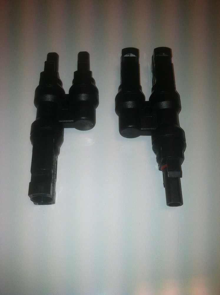 One Pair of Solar Panel Y Branch Connectors MMF+FFM For Panel in Parallel C
