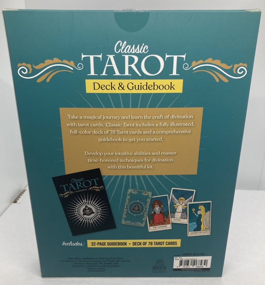 Classic Tarot Card Deck & Guidebook Complete and Unused