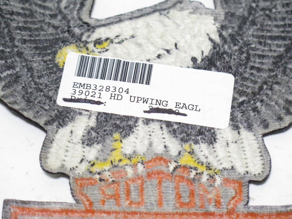 HARLEY DAVIDSON VINTAGE UP BLack Wing EAGLE BAR & SHIELD PATCH 4"x 6" NEW
