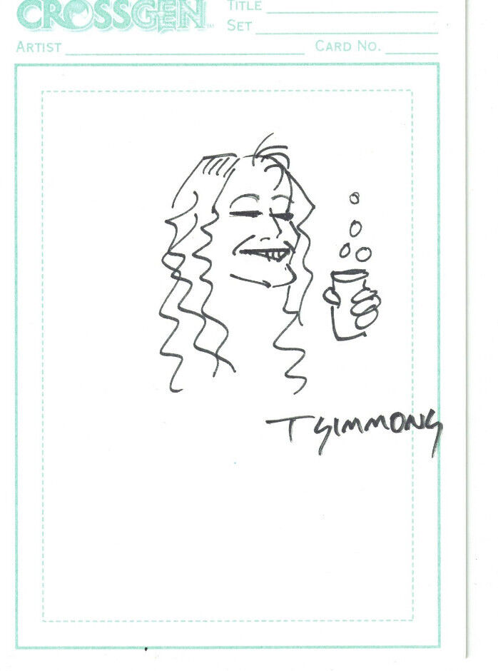 Tom Simmons Autograph Sketch- Early 2000's Marvel