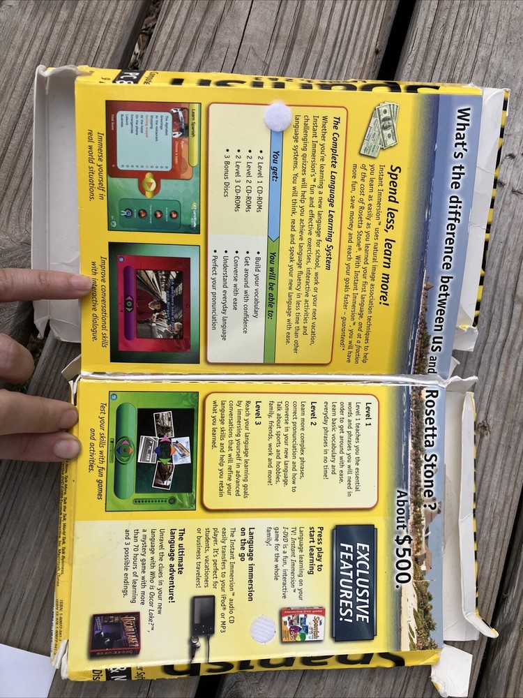 Instant Immersion Spanish Language Learning Program. Topics Level 1, 2 & 3