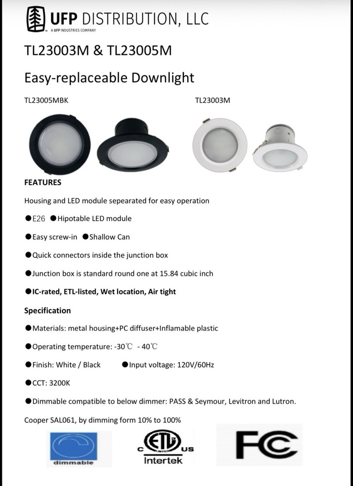 Replacement Bulbs TL23005B (6 bulbs per box)