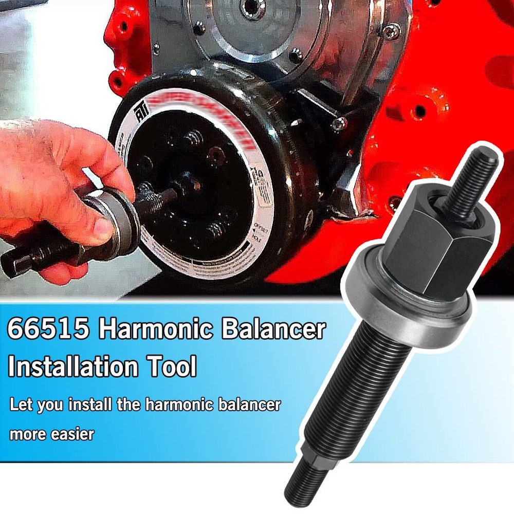 66515 Harmonic Balancer Installation Tool Compatible with Chevy 350 SBC BBC C...