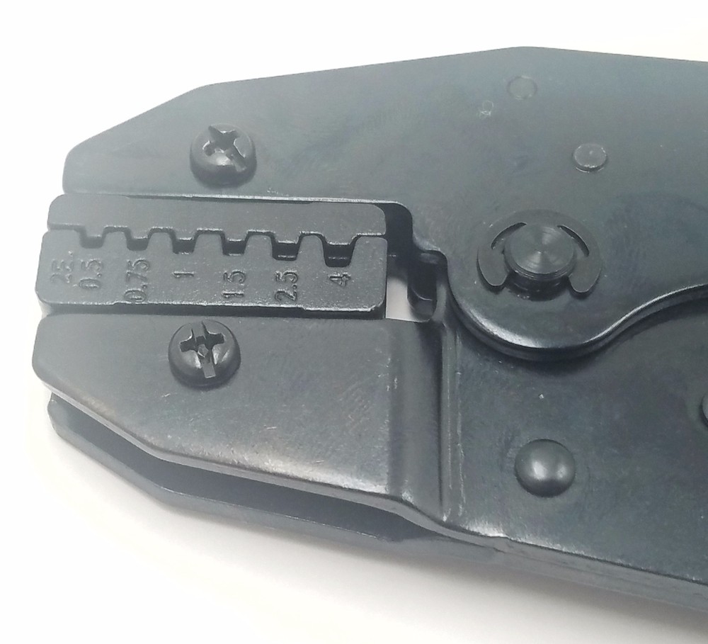 Interchangeable Ratchet Crimping Tool HT-336FM + Dies HT-2W & HT-2E Pin Terminal