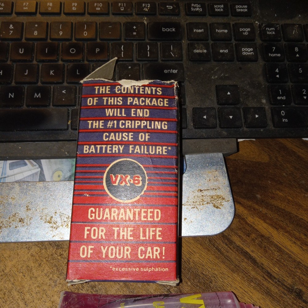 vx-6 battery additive Vintage 3 Containers Lee Petty Box