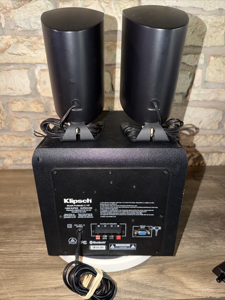 Klipsch ProMedia 2.1 THX® Bluetooth Certified Computer Speaker System. Video!