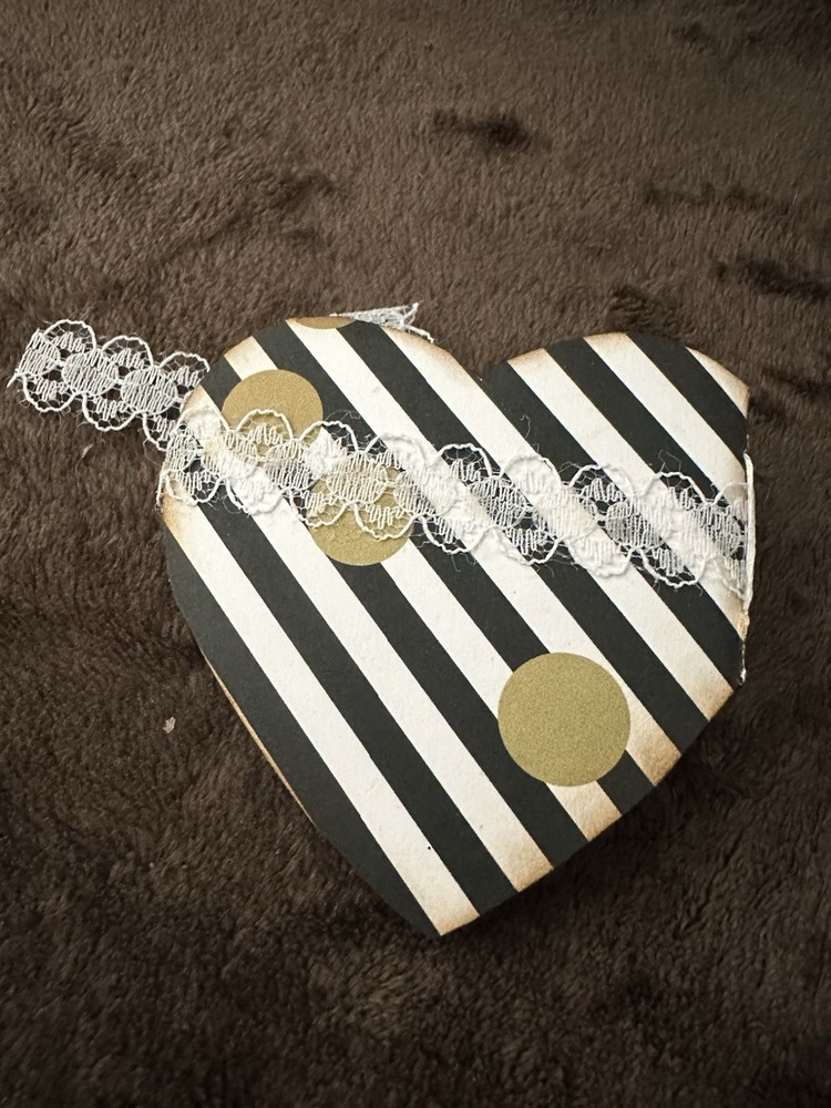 Handmade Journal Mini Notebook Black & White #0778