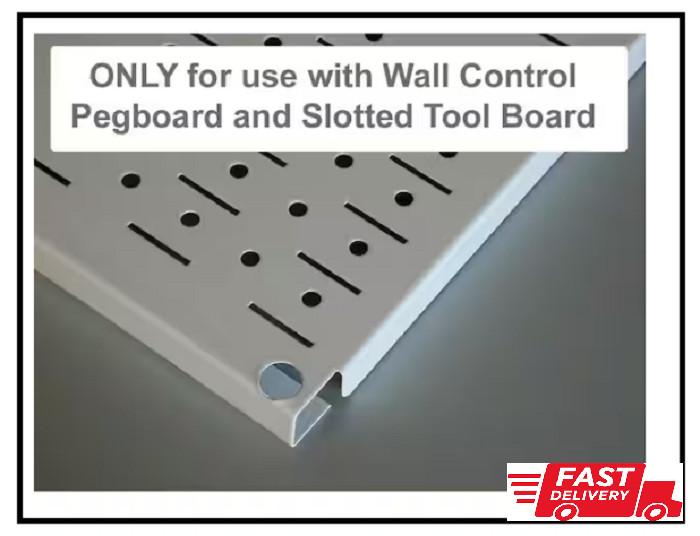 Wall Control Pegboard Utility Hooks Assortment Rust-Resistant 1 in. Tall Slot