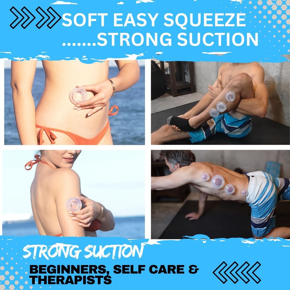 Cupping Warehouse Supreme 4 Intermediate Pro 5560 Beginner Silicone Cupping S...