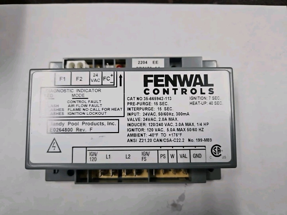 Replacement Zodiac LXi/JXi Heater Ignition Module, R0456900