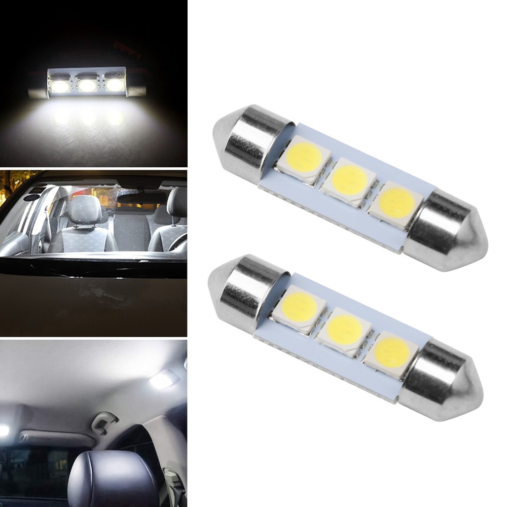 For Ford 56PCS Car Interior Combo LED Map Dome Trunk License Plate Light Bulbs
