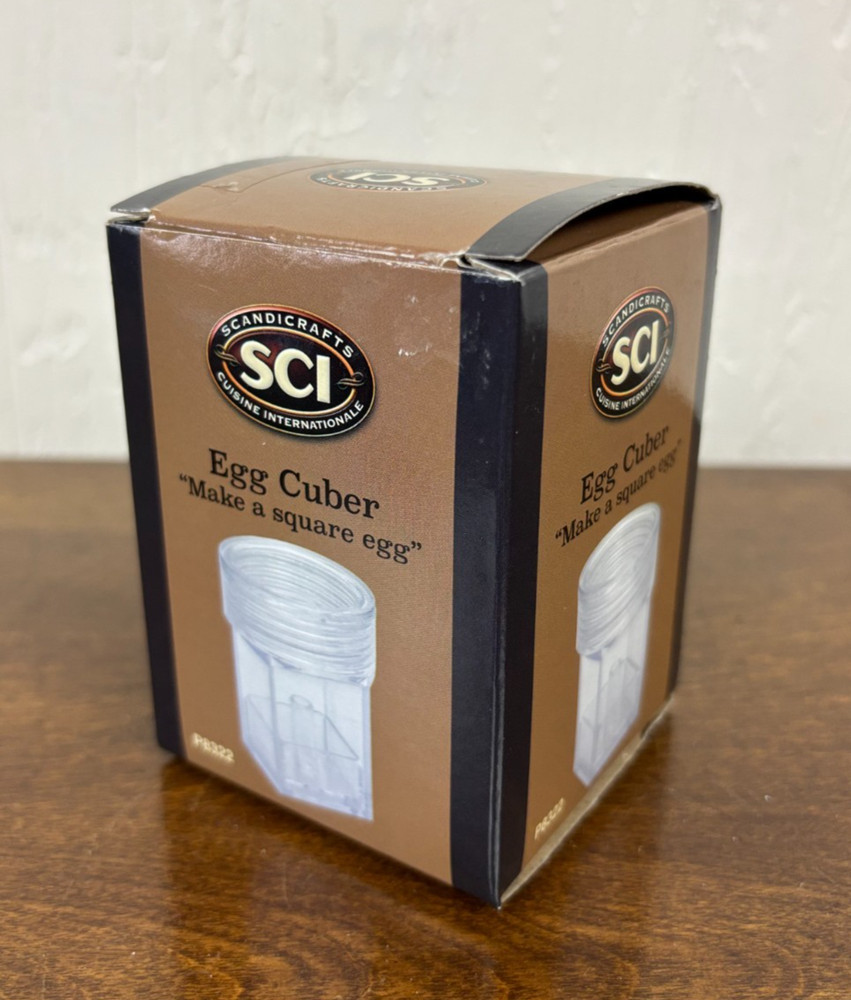 SCI Scandicrafts Cuisine Egg Cuber Kitchen Tool P8322 "Make A Square Egg" Boxed