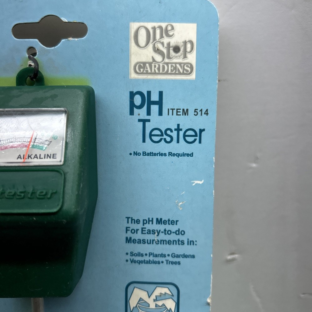 One Step Gardens pH Tester Water Moisture Tester Meter