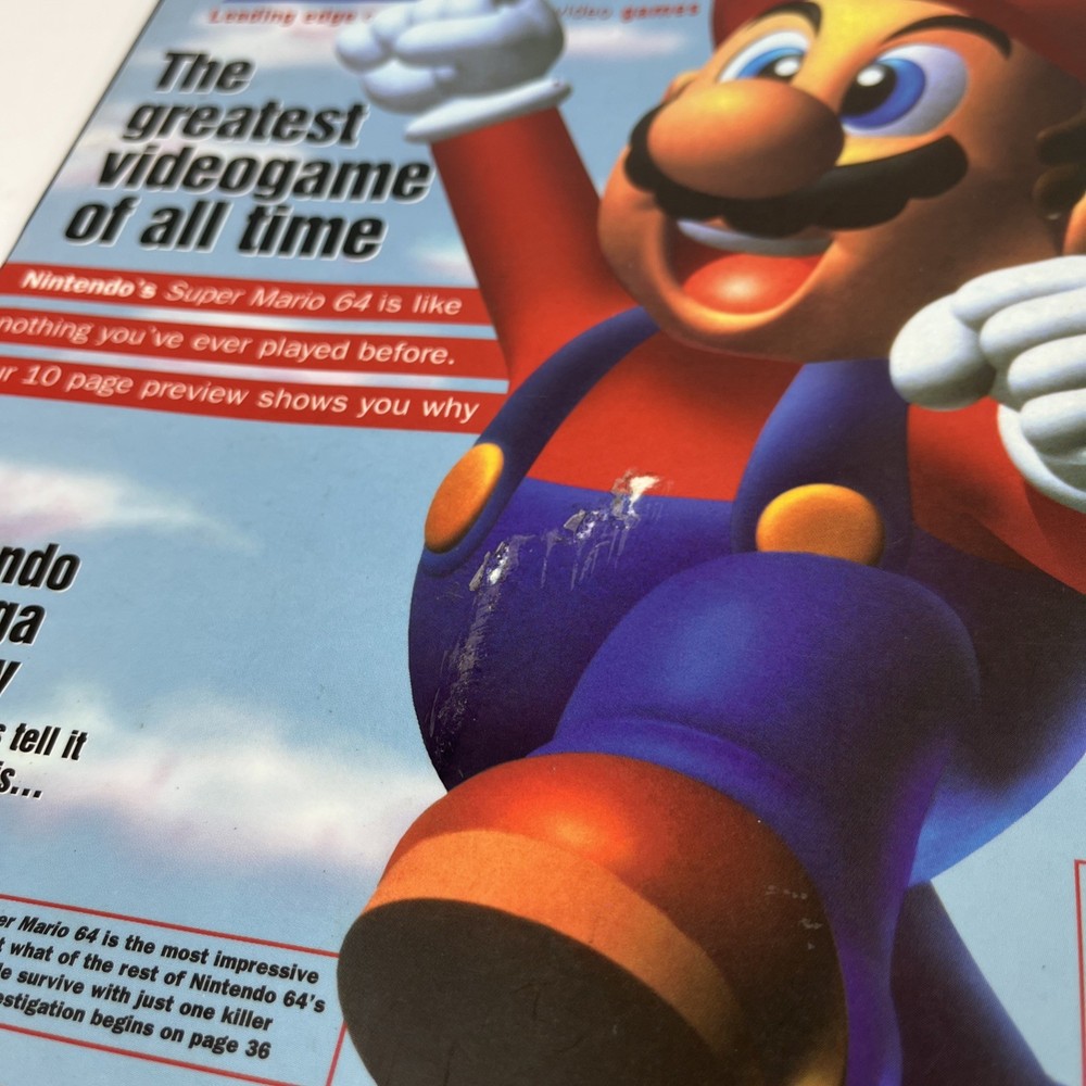 NEXT GENERATION MAGAZINE AUGUST 1996 VOLUME 2 ISSUE 20 Mario Cover