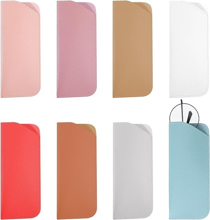 6 Pack Soft Glasses Case Eyeglass Case Sunglass Case