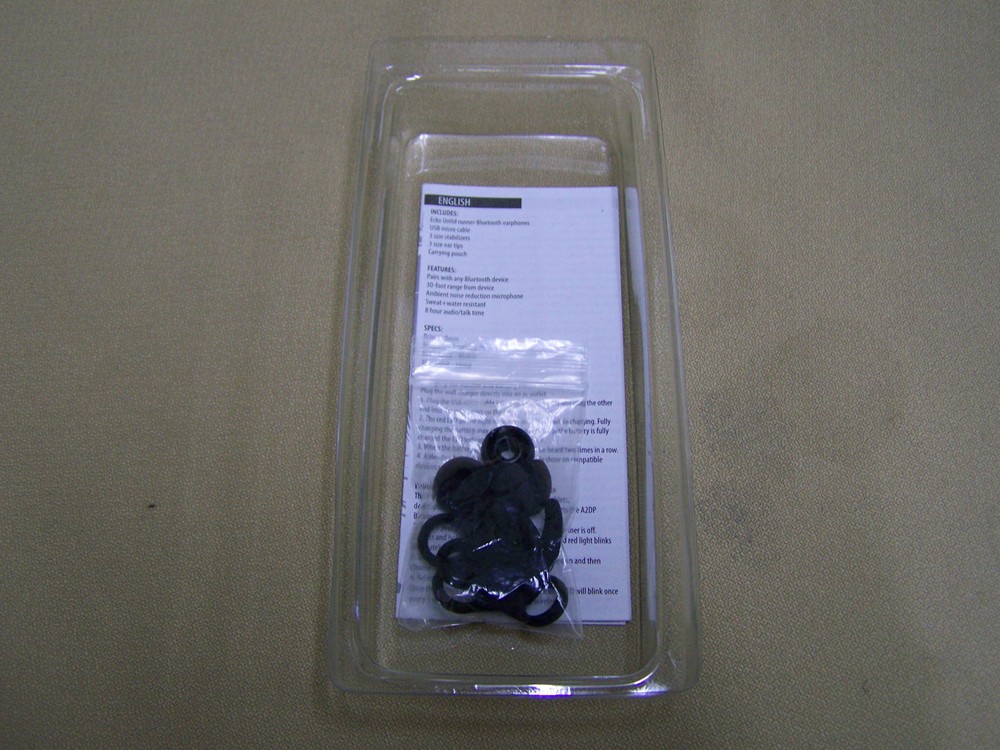 ECKOUNLTD Runner Bluetooth Earphones Black earbuds