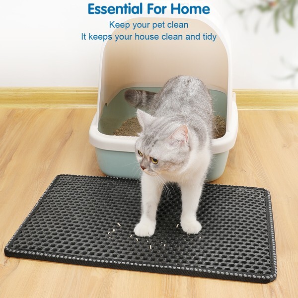 Double Layer Mats with MiLi Shape Scratching design Soft Waterproof Kitty Litter
