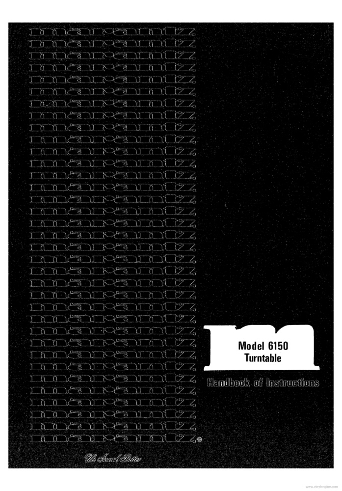 Marantz 6150 Turntable Owners Instruction Manual