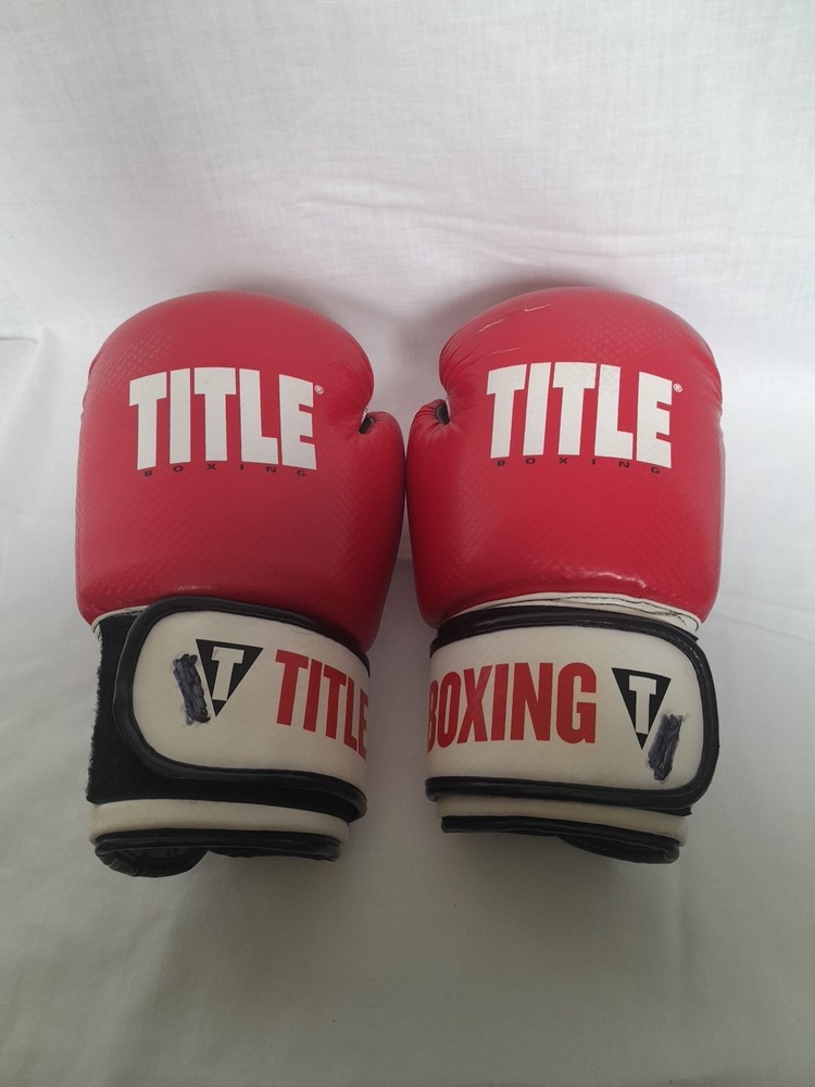 Title Boxing Large 16oz Pro Style Red Boxing Gloves