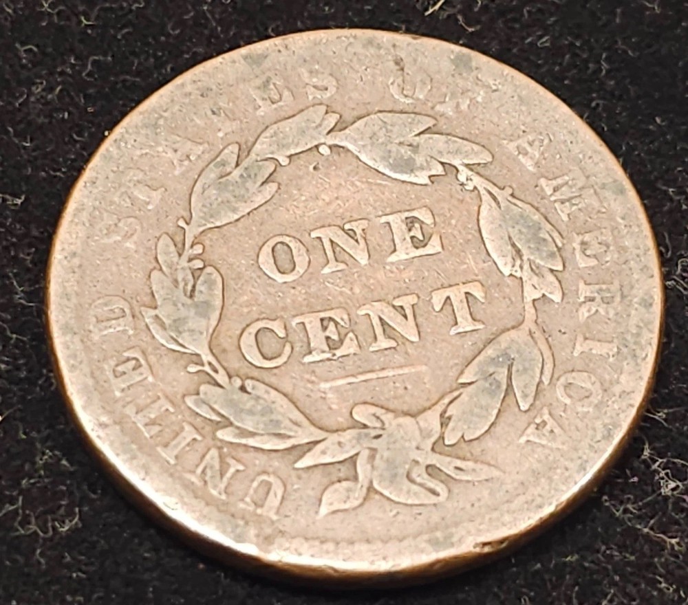1838 Coronet Head / Large Cent / Very Fine