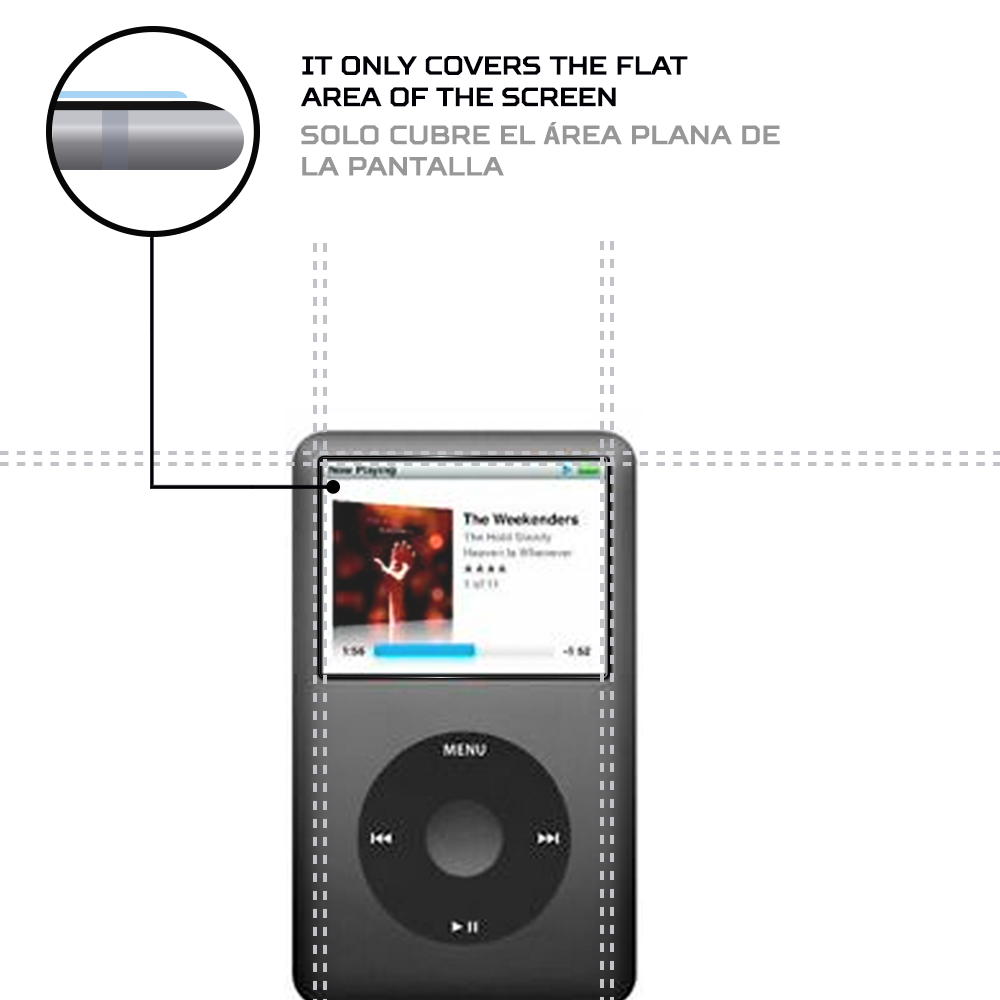 ANTISHOCK Screen protector for Apple iPod Classic 6