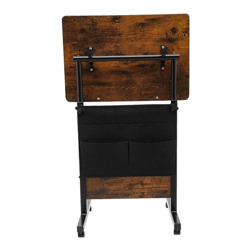Office Rolling Laptop Desk Adjustable Height Computer Table 32-47in W/ Storage