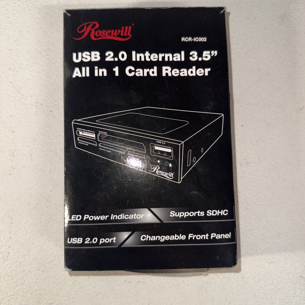 Rosewill RCR-IC002 USB 2.0 3.5" Internal Card Reader -