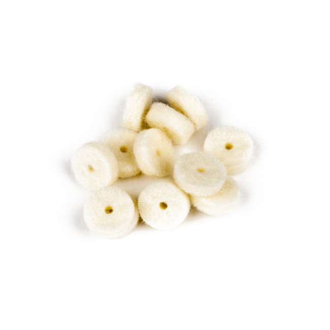 NEW Fender Strap Button Felt Washers - White - 12-Pack