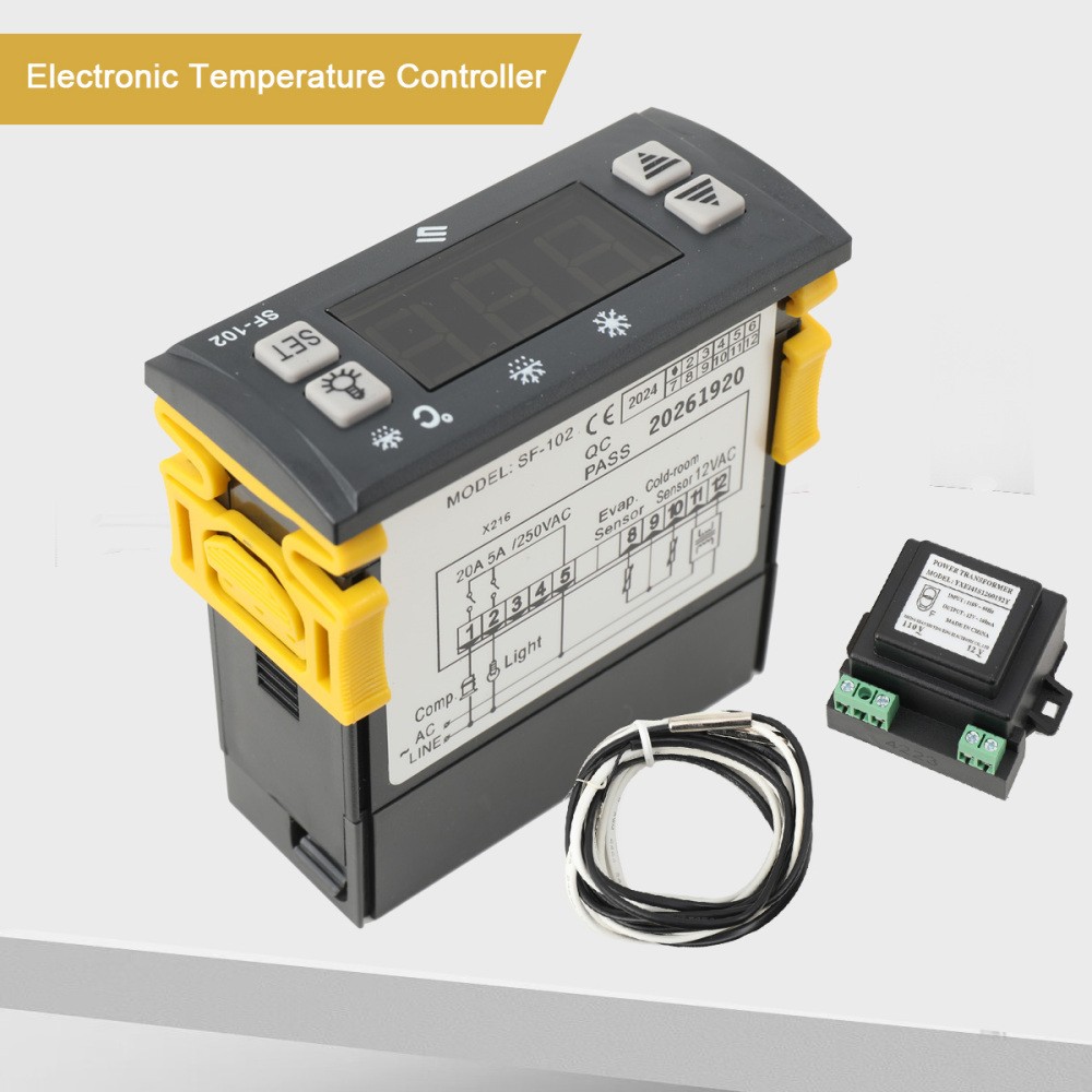 Electronic Temperature Controller SF-102 Digital Display Freezer Thermostat
