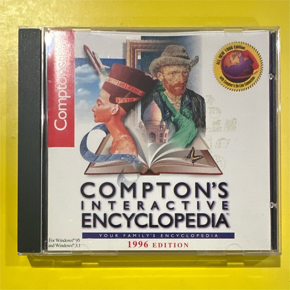 Compton's Interactive Encyclopedia 1996 Edition CD-ROM for Windows 95/3.1