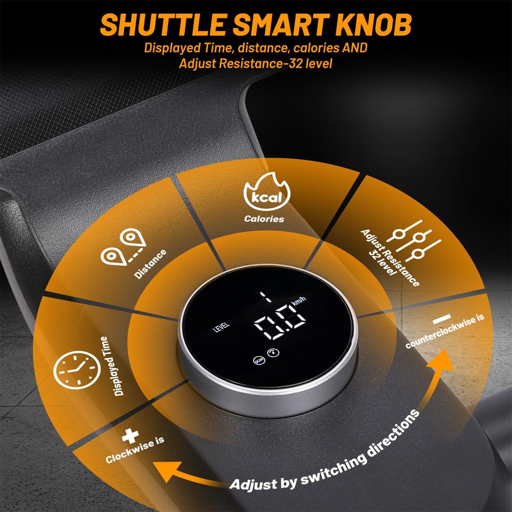 🔥Exercise Bike Electromagnetic Control Adjustable Handlebars Seat for Home Card