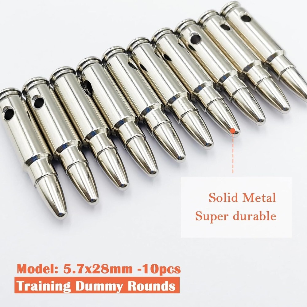 10-Pack Steel Training Rounds with Replaceable Pads - Ideal for Dry Fire Drills
