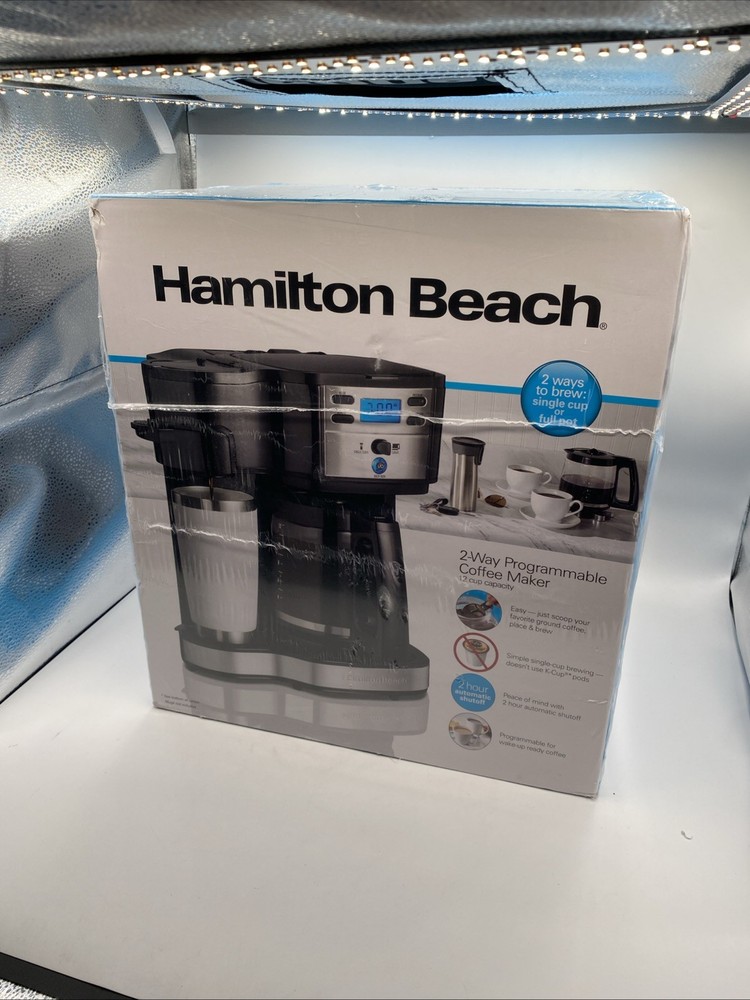 Hamilton Beach 47650 2-way Programable Coffee Maker- Black