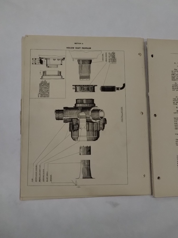 Curtiss Wright Hollow Shaft Propeller (Three Bade) Section 13-Original