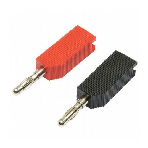 1Pair Banana Plug Nickel Plated Stackable Red & Black Speaker Connectors