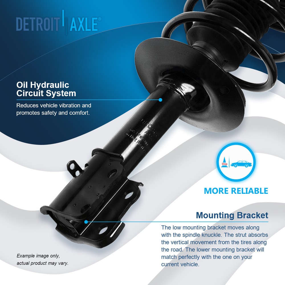 Front Struts Spring + Rear Shock Absorbers for 2001 - 2010 Chrysler PT Cruiser