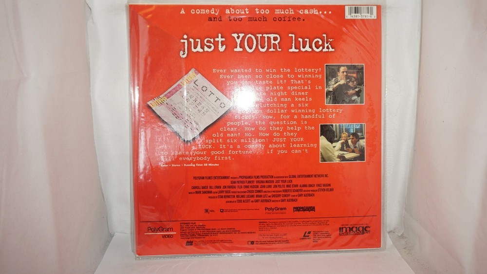 Just Your Luck LaserDisc