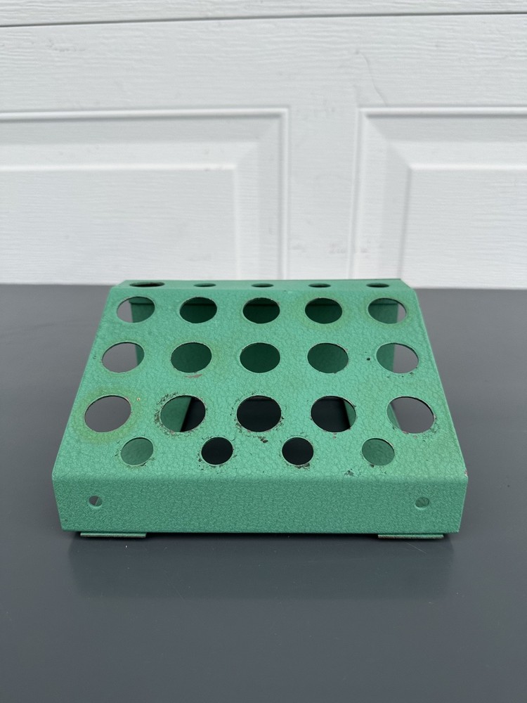Vintage RCBS Reloading Dies Storage Metal Rack