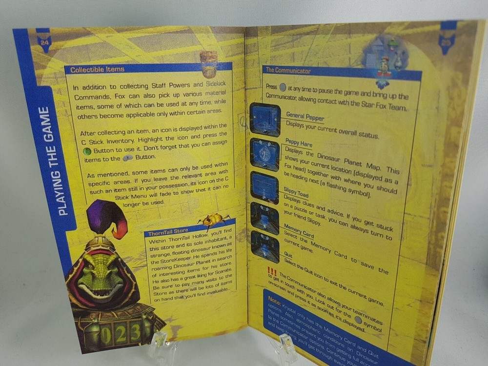 MANUAL GCN - STAR FOX ADVENTURES Gamecube 'Replacement' Instruction Booklet READ