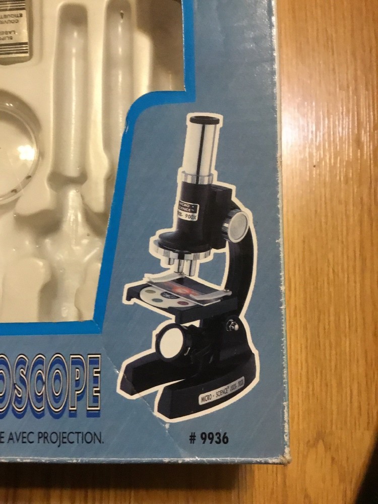 Micro-Science Child's Microscope Set #9936 Vintage