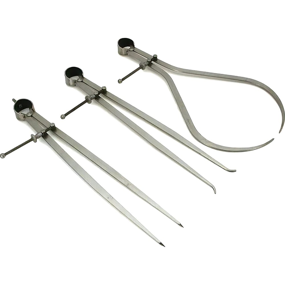 3 Inside Outside Divider Calipers Machinist Tools 12