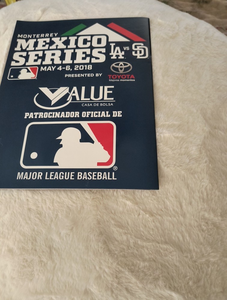 2018 Dodgers/Padres Monterrey Mexico Program