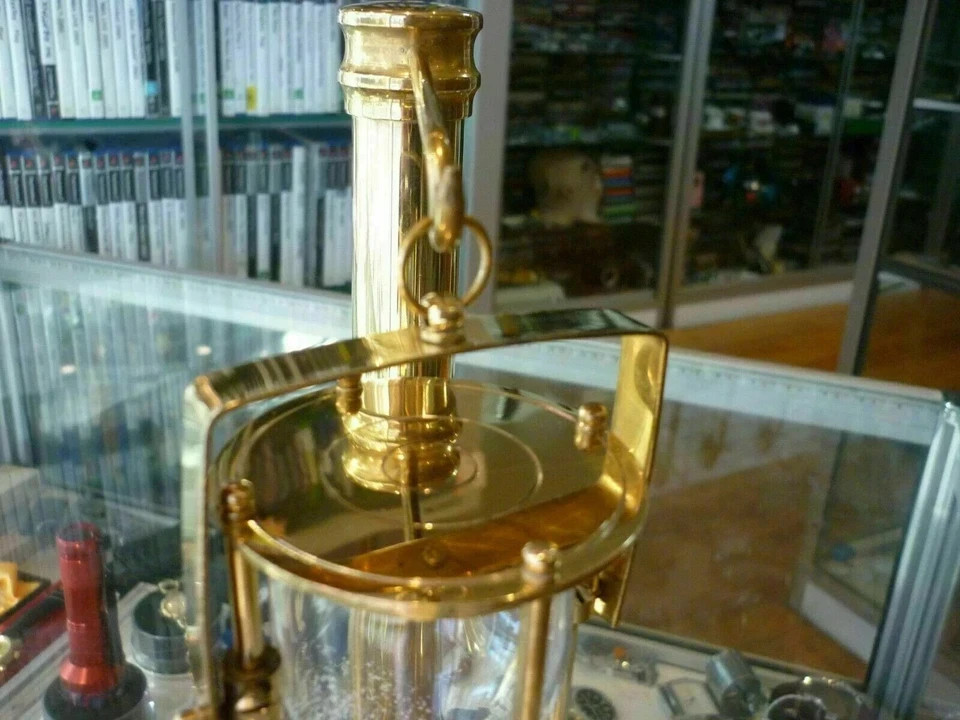 VINTAGE NAUTICAL HANGING SOLID BRASS SAND TIMER MARITIME HOURGLASS