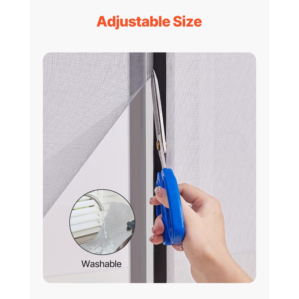 Window Screen Replacement 100 ft × 96 in Window Screen Mesh DIY Adjustable