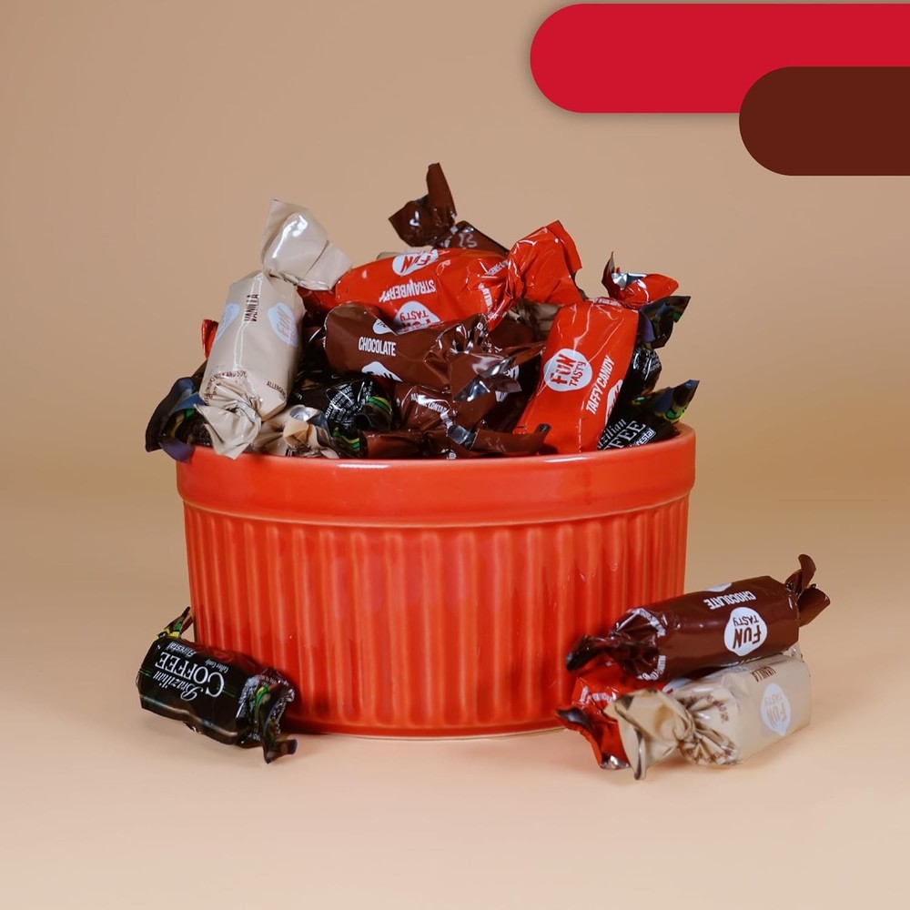 Taffy Candy Mix - 2 Pound Bag (150 Count) -Assorted Candy Variety Pack