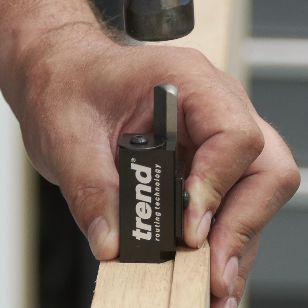 Trend Hinge Recess Squaring Corner Chisel, Quickly Square Up Rounded Small