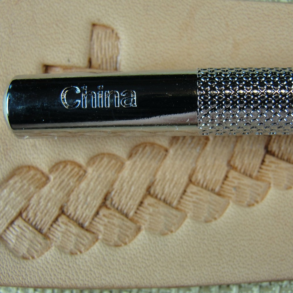 Leather Stamping Tool - D2185 Textured Braid Border Stamp